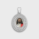 Gurudev Silver Pendant Oval