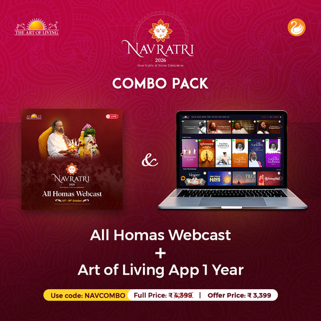 Navratri 2026 Online Homas & Celebrations  + Art of Living App Combo